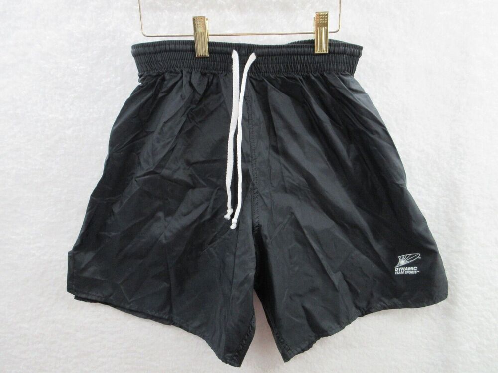 NWOT Vintage 90s DYNAMIC TEAM SPORTS Nylon Mens Small Soccer Shorts - Made USA